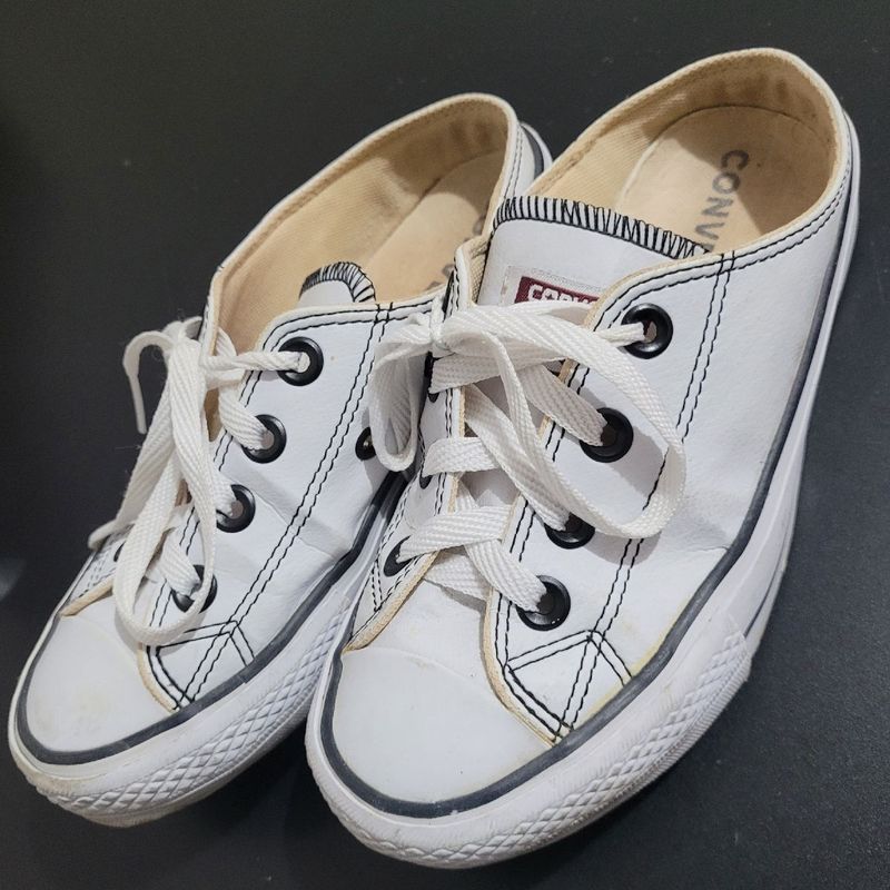 Tênis All Star Feminino Tênis Mule de Couro All Star Usado