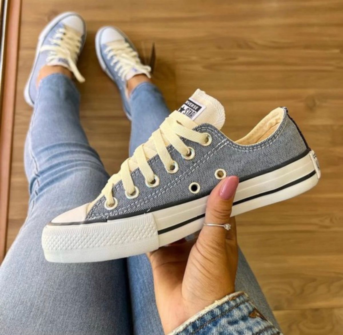 Tênis Nike Branco Feminino com detalhes Azul e Rosa linha Premium -  Lustlustboutique