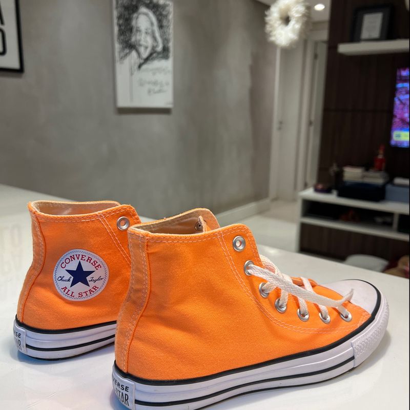 Tenis all best sale star laranja