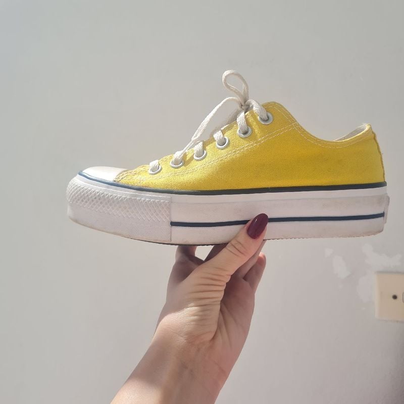 All star plataforma sales amarelo