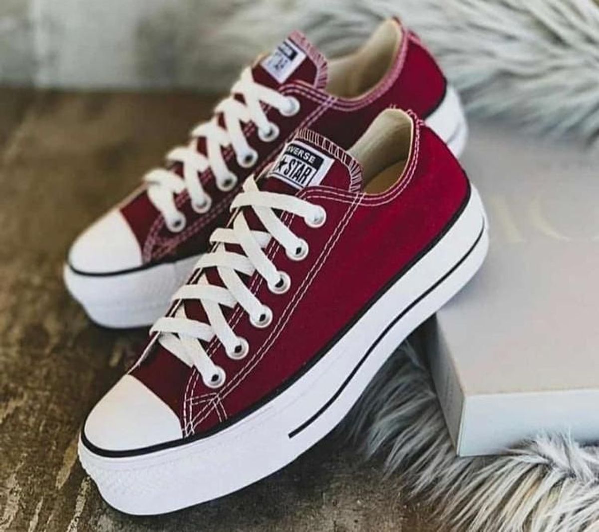 tenis all star feminino bordo