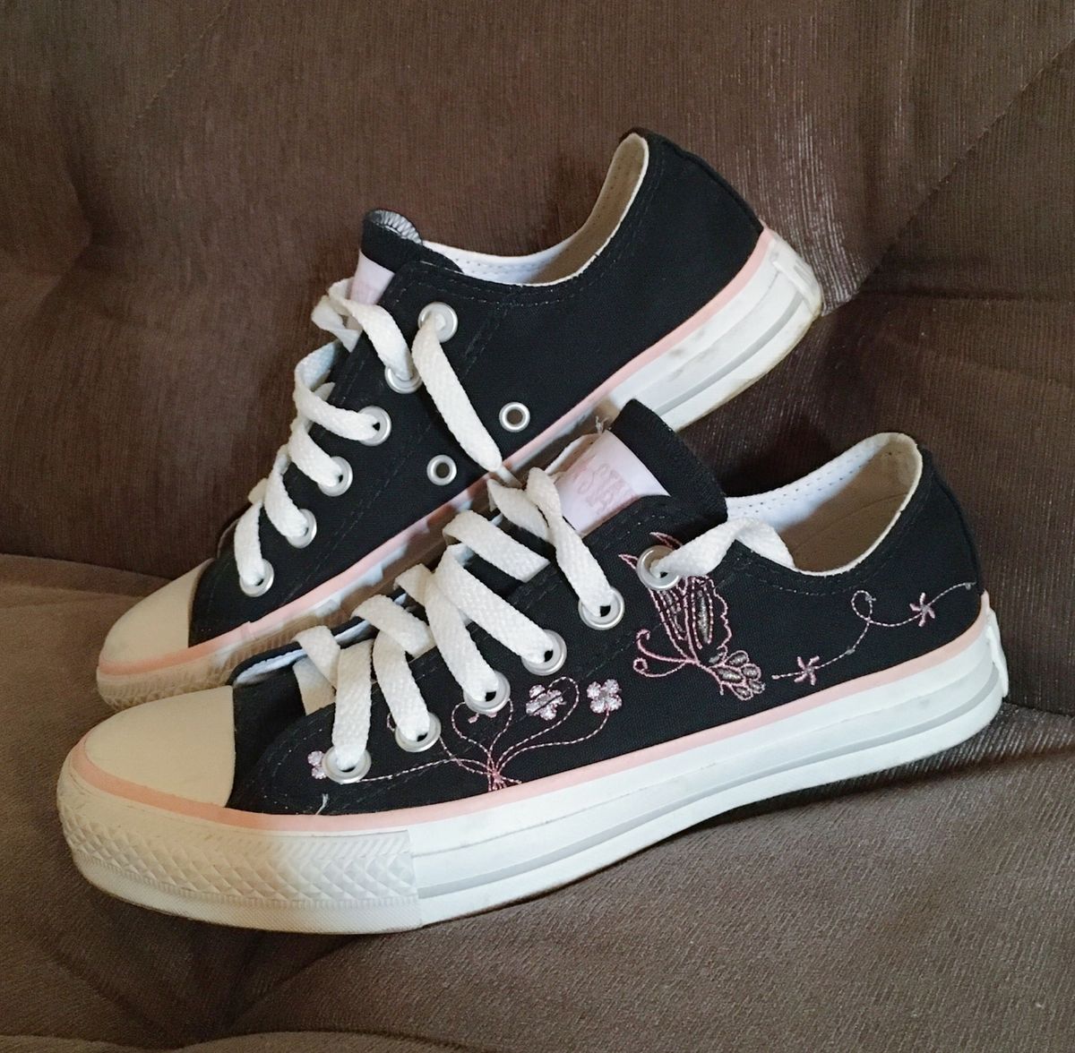 tenis all star feminino bordado