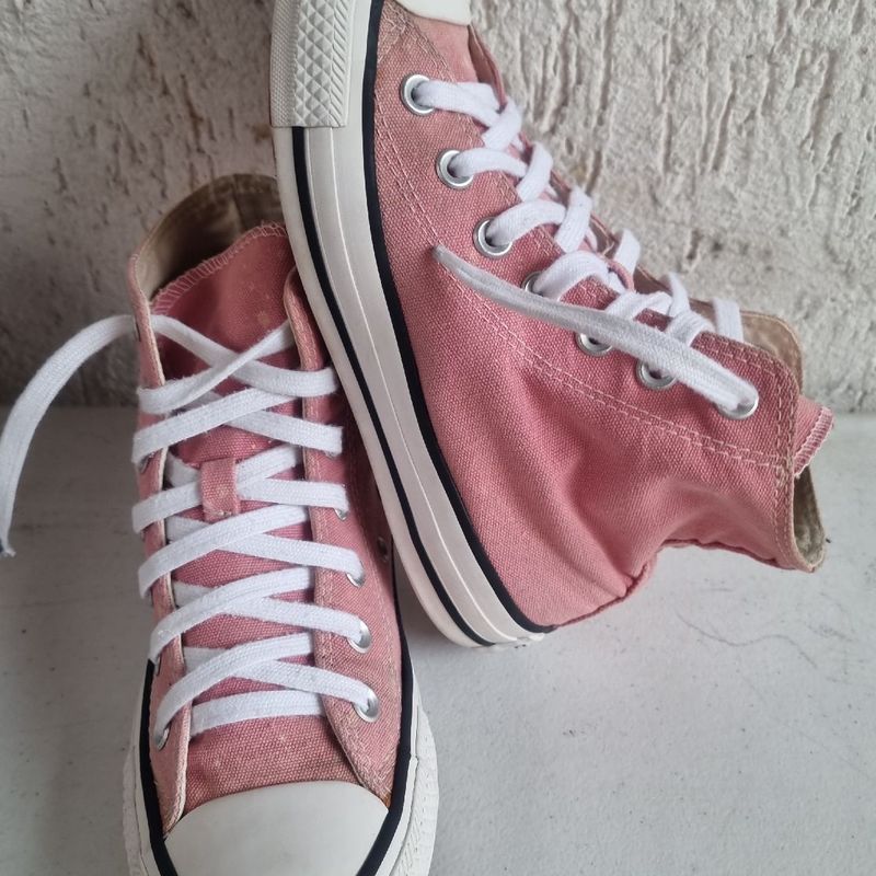 Tenis All Star Rosa 34 T nis Feminino All Star Usado 93545686