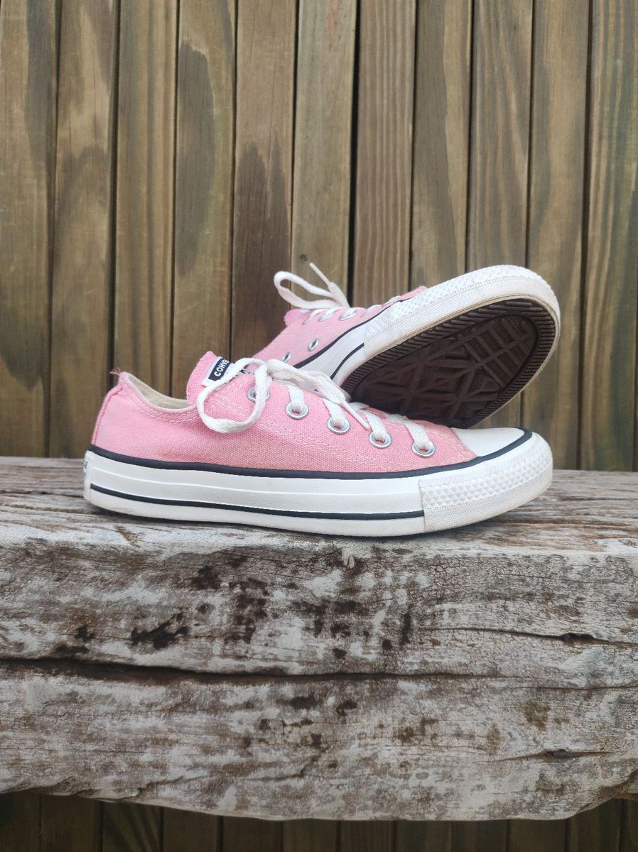 Tênis All Star Rosa Original | Tênis Feminino All Star Usado 83056545 ...