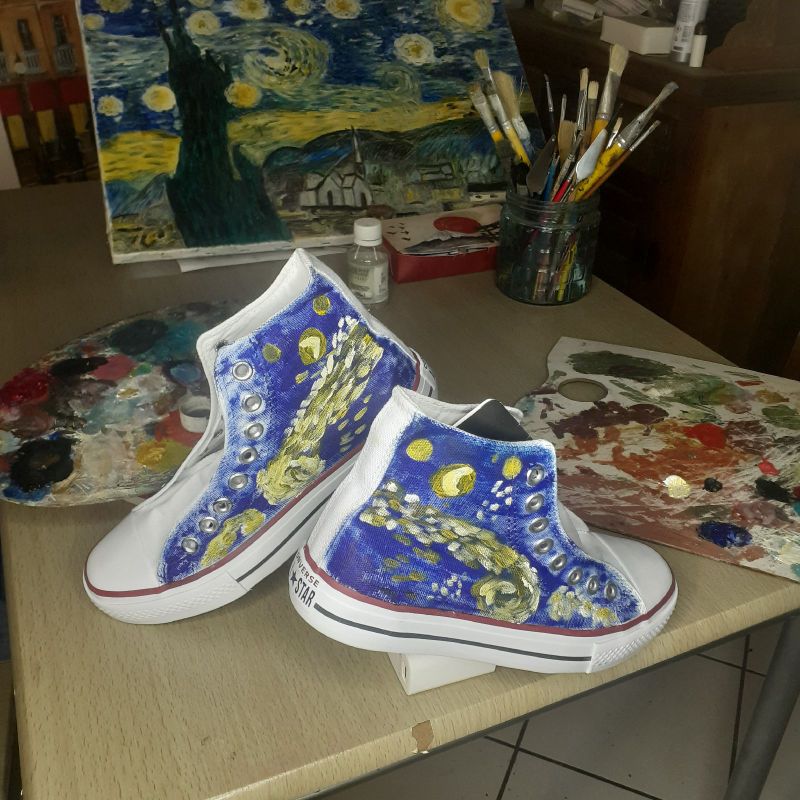 Noite Estrelada TÃªnis Van Gogh All Star Noite Estrelada Van Gogh