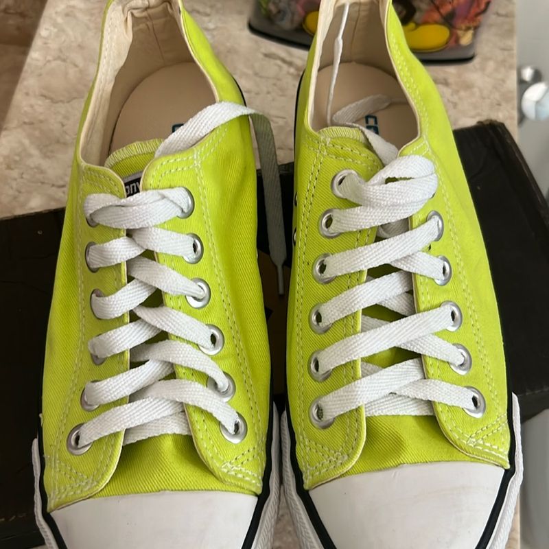 All star verde clearance neon