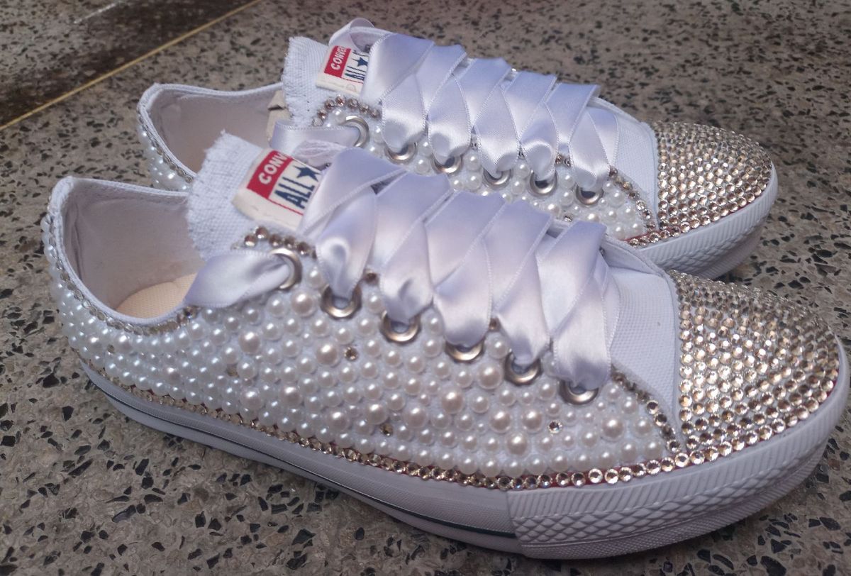 Tenis all star com 2024 strass