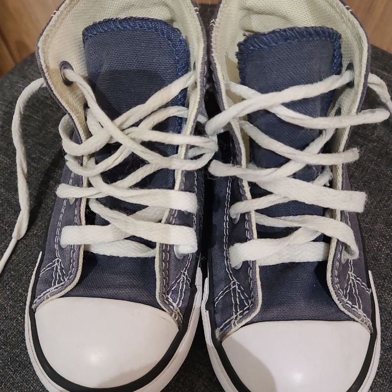 Tenis Allstar Converse Infantil Numero 23 Azul Marinho em Otimo Estado de Conservacao All Star Usado 104165333 enjoei