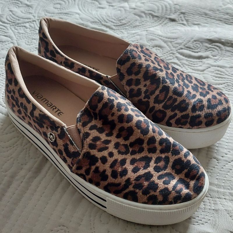 Slip on via 2024 marte animal print