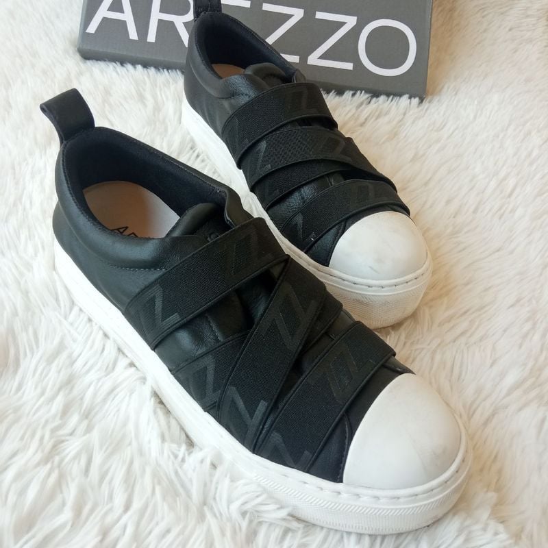 Tênis Arezzo Slip Arezzo Preto Tênis Arezzo Slip On Preto De
