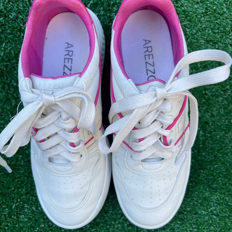 Tenis Arezzo Zz Mov Jump 34 Branco Rosa T nis Feminino Arezzo Usado 87685956 enjoei