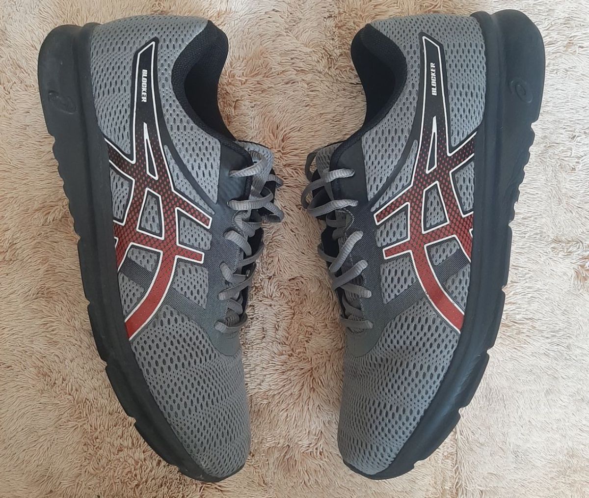 Asics Blocker Masculino Asics Blocker Masculino Tenis Asics Cinza