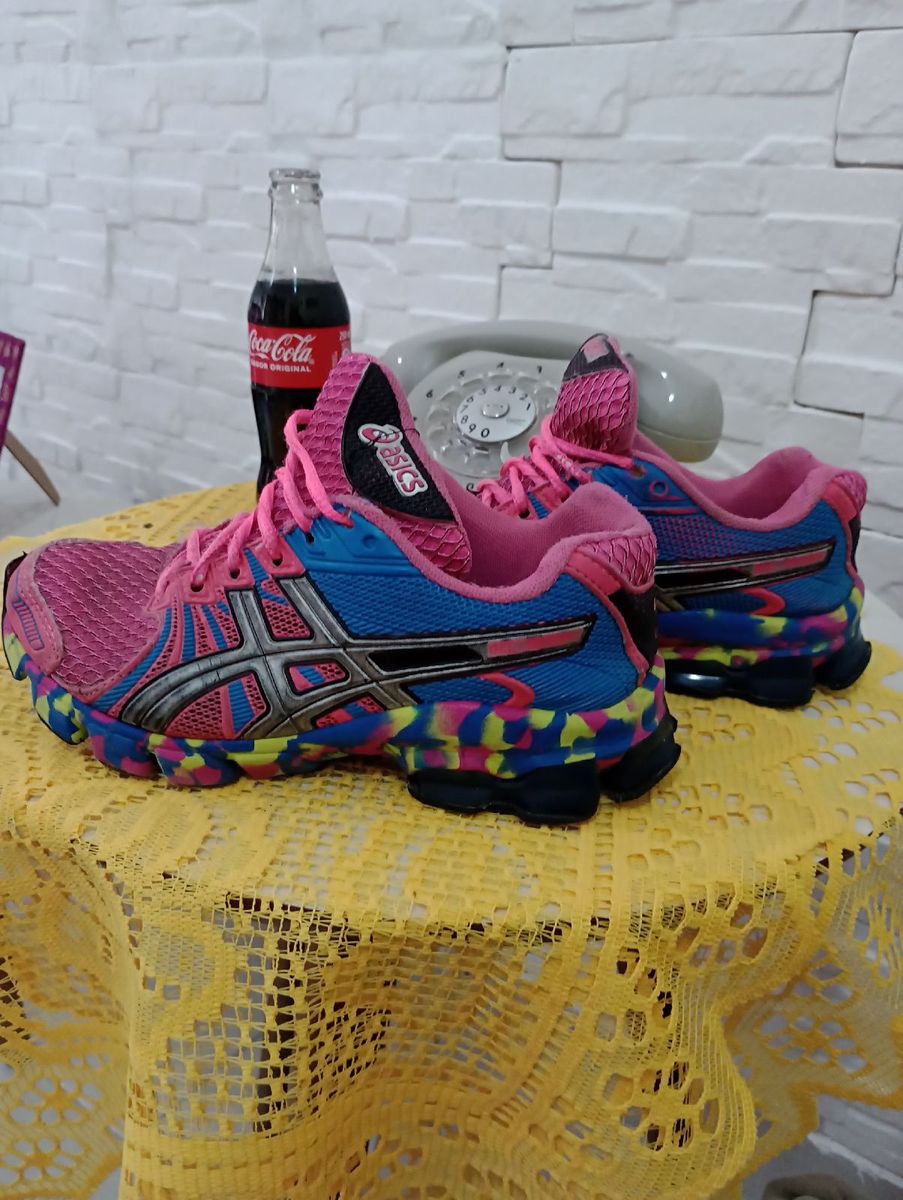 Tenis asics colorido feminino retailer original