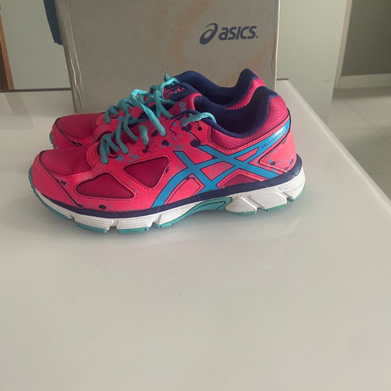 Tênis asics gel store lightplay 3 rosa