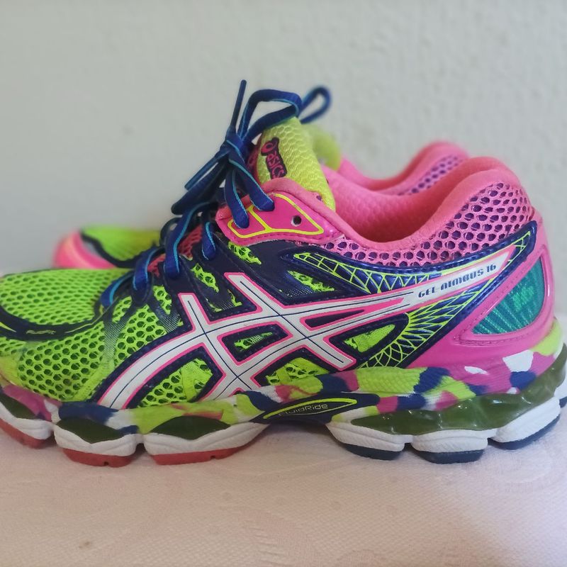 Tenis asics colorido feminino hot sale original