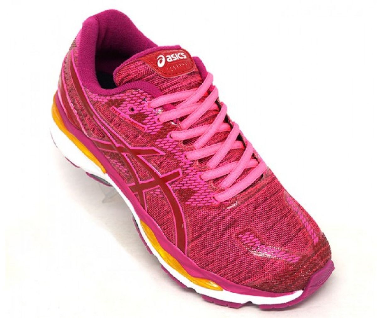 tenis asics nimbus 20 feminino cinza e rosa