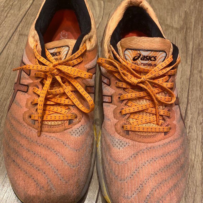 Asics on sale nimbus laranja