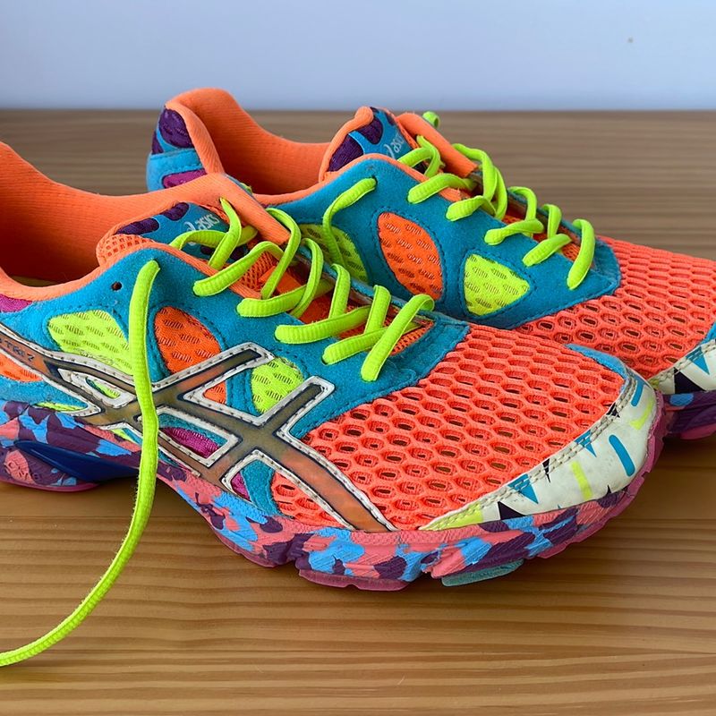 Tenis asics sales gel laranja