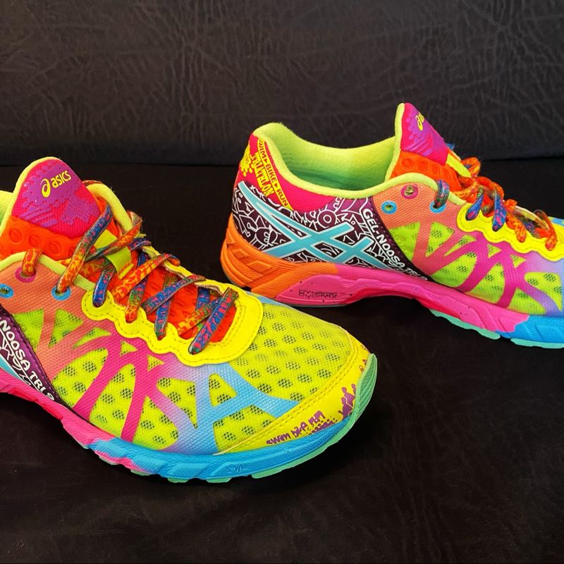 Tenis asics gel feminino 2024 colorido