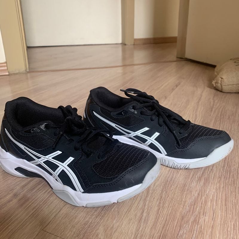 Tênis Asics Gel Rocket 10 Black White Feminino Vôlei Tênis Feminino Asics  Usado 96778630 enjoei