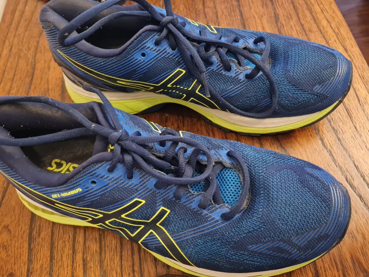 Tênis Asics Guidance Line de Corrida Azul | Tênis Feminino Asics Usado ...