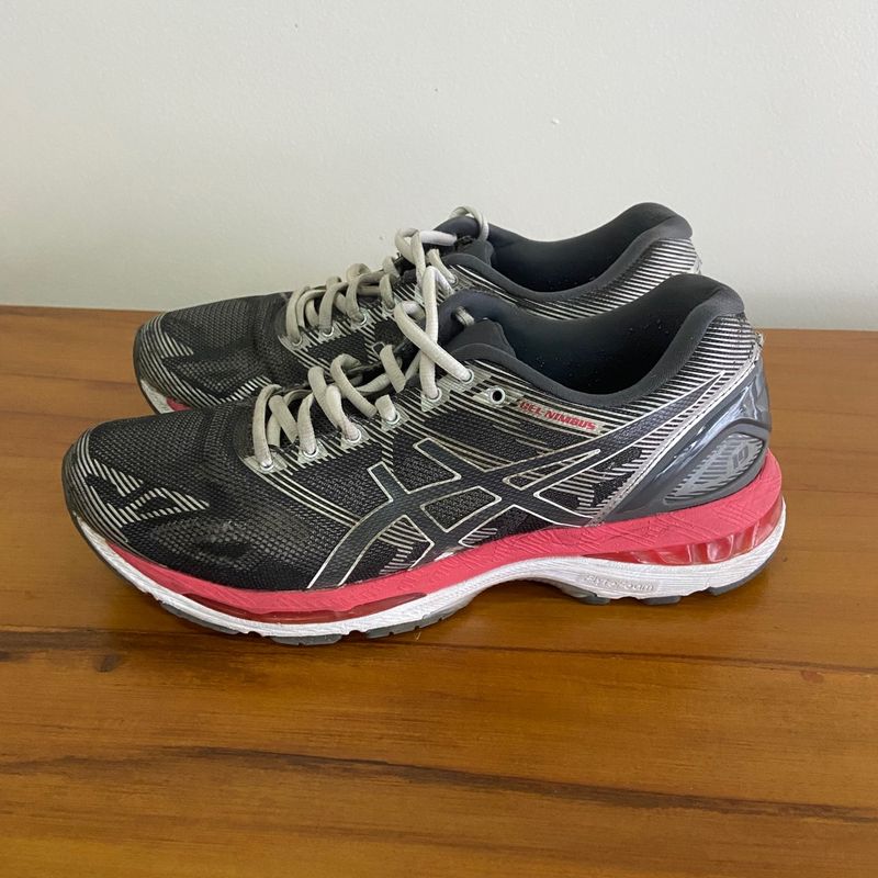 Asics nimbus sales 19 feminino cinza