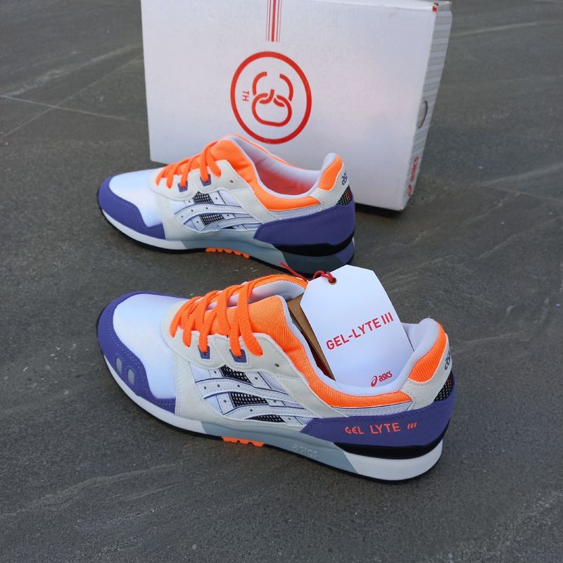 Tênis Asics Tiger Gel Lyte Iii Roxo Laranja Edição Exclusiva Tênis  Masculino Asics Nunca Usado 74532652 enjoei