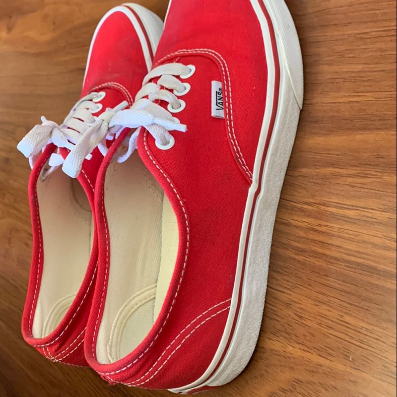 Tênis Authentic Vans Vermelho N37