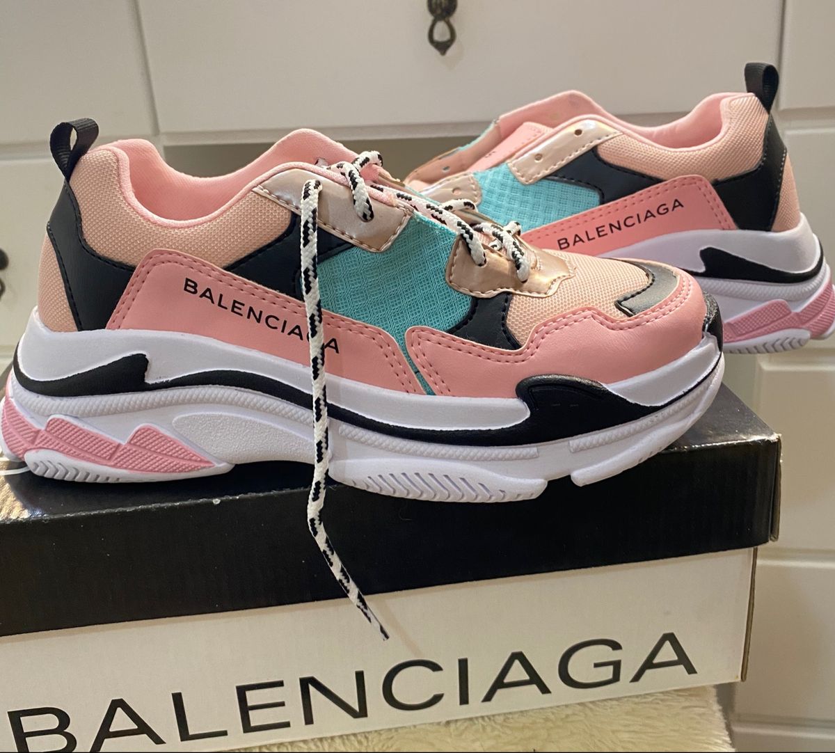 tenis balenciaga rosa