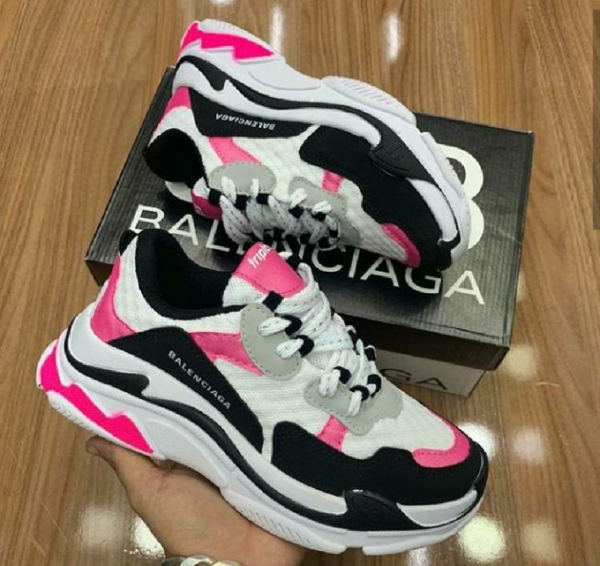 balenciaga tenis rosa