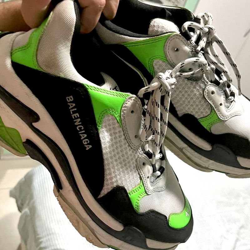 Tenis Balenciaga Triple S Balenciaga Verde Fosforescente Yellow