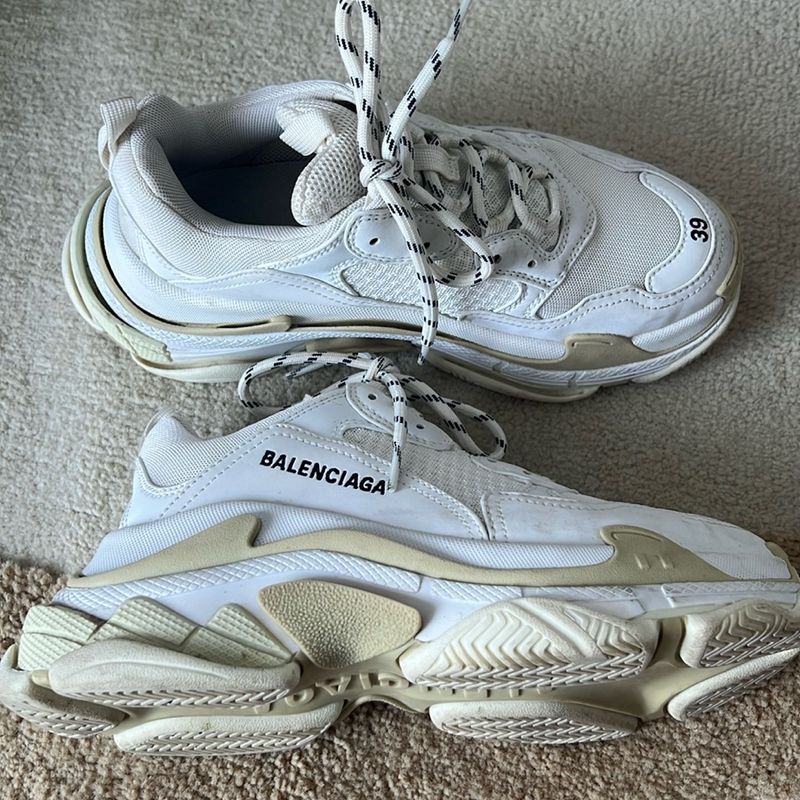 Tênis Balenciaga Triple S Chunky, Original, Tam 37 Br, Tênis Feminino  Balenciaga Usado 98610619 enjoei