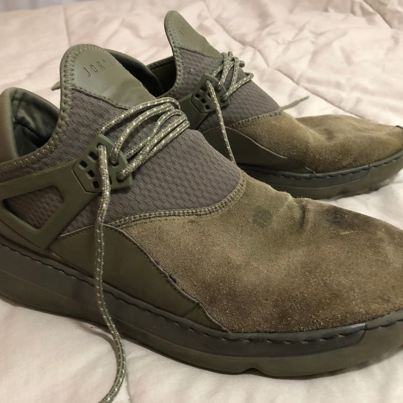 Tenis Basquete Couro Jordan Fly 89 Olive Tam. 45 46 13us Usado Jordan Usado 104556668 enjoei