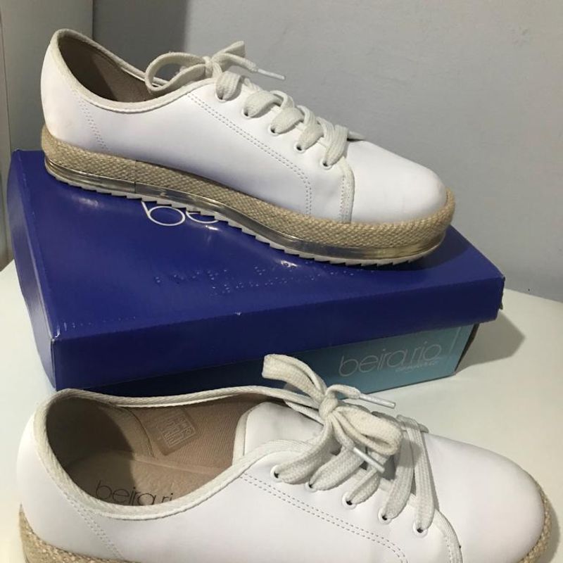 Tenis beira rio hot sale sola alta branco