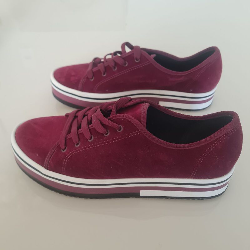 Tênis Beira Rio Na Cor Vinho Beira Rio Nunca Usado 109427491