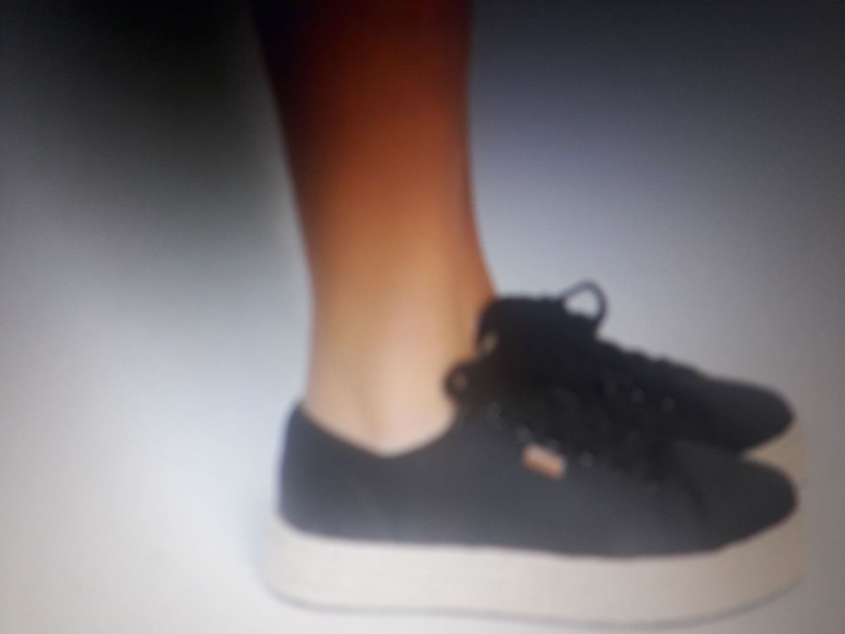 tenis flatform preto anacapri