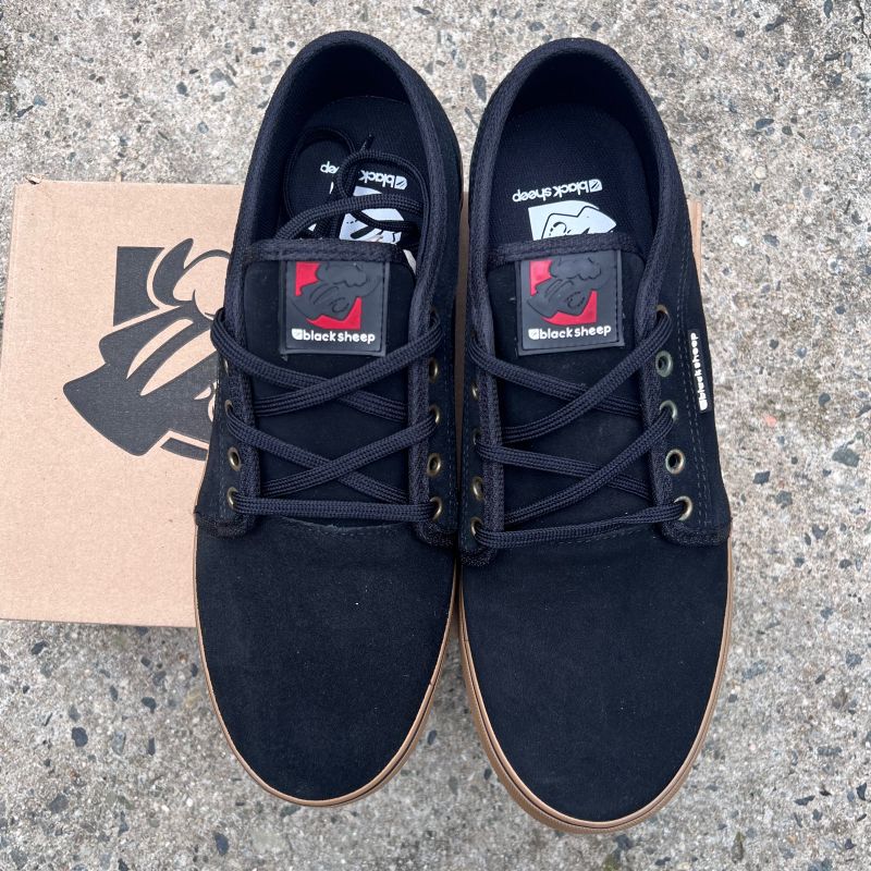 Black best sale sheep sneakers