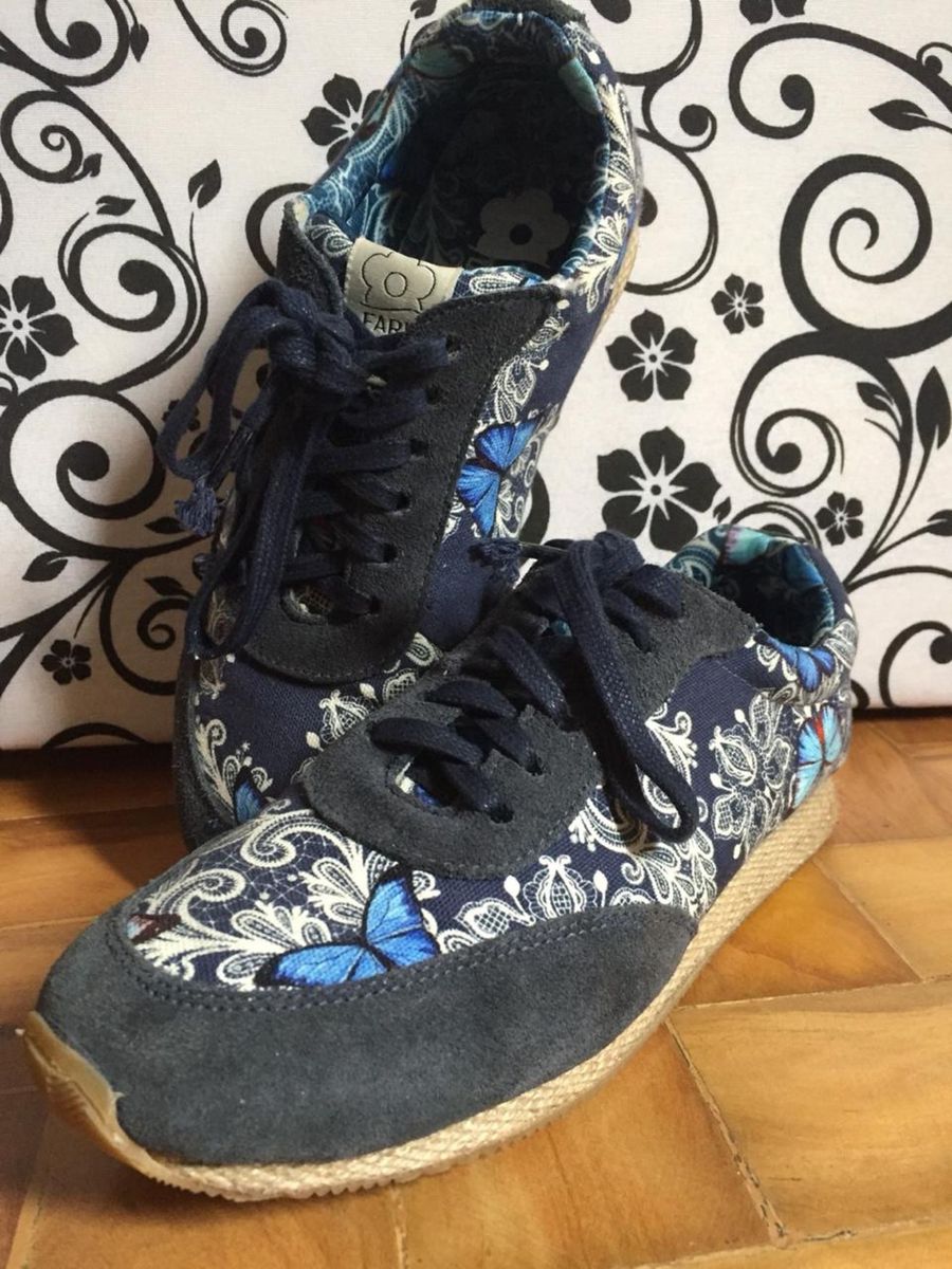 tenis farm borboleta