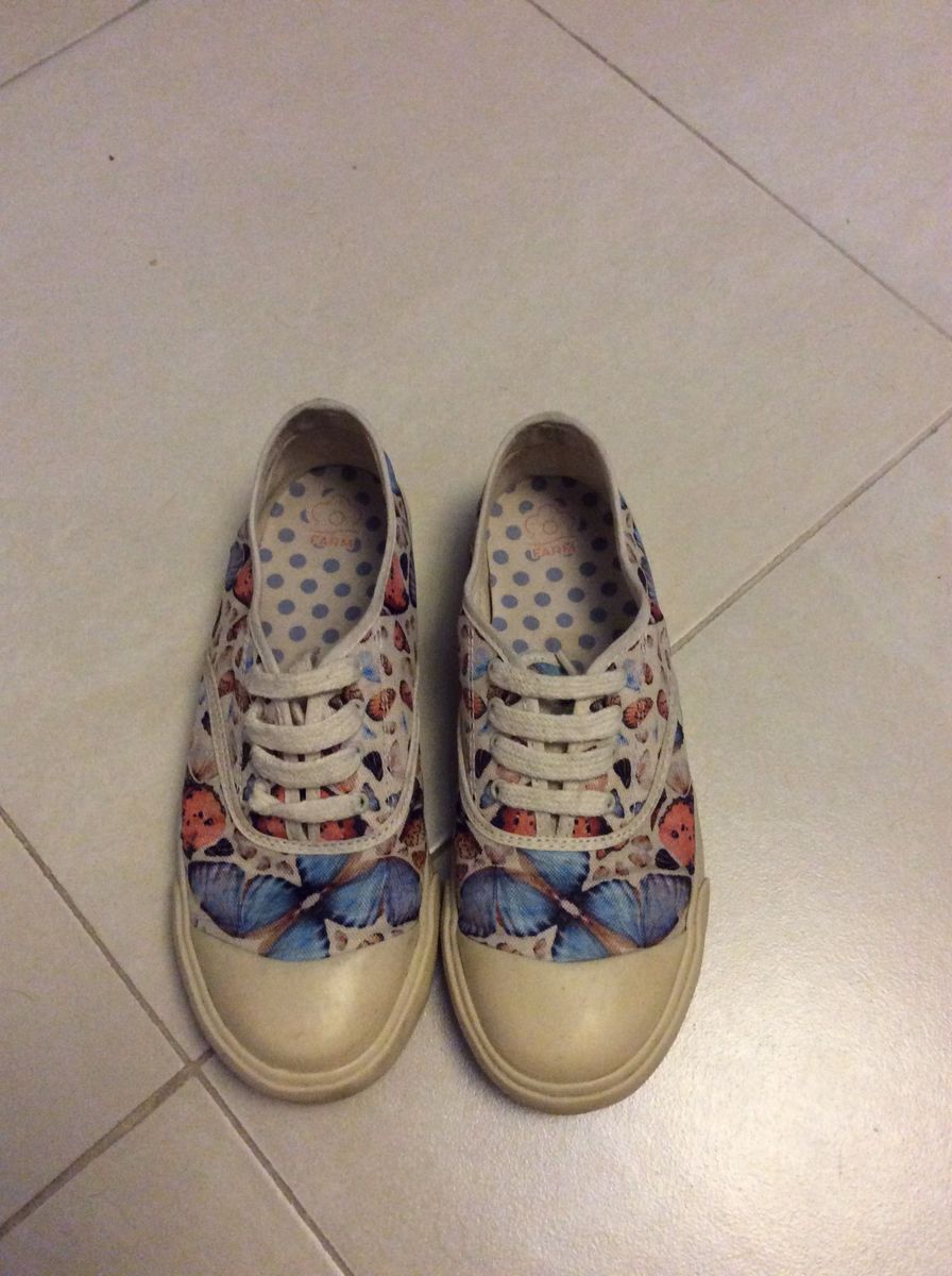 tenis farm borboleta