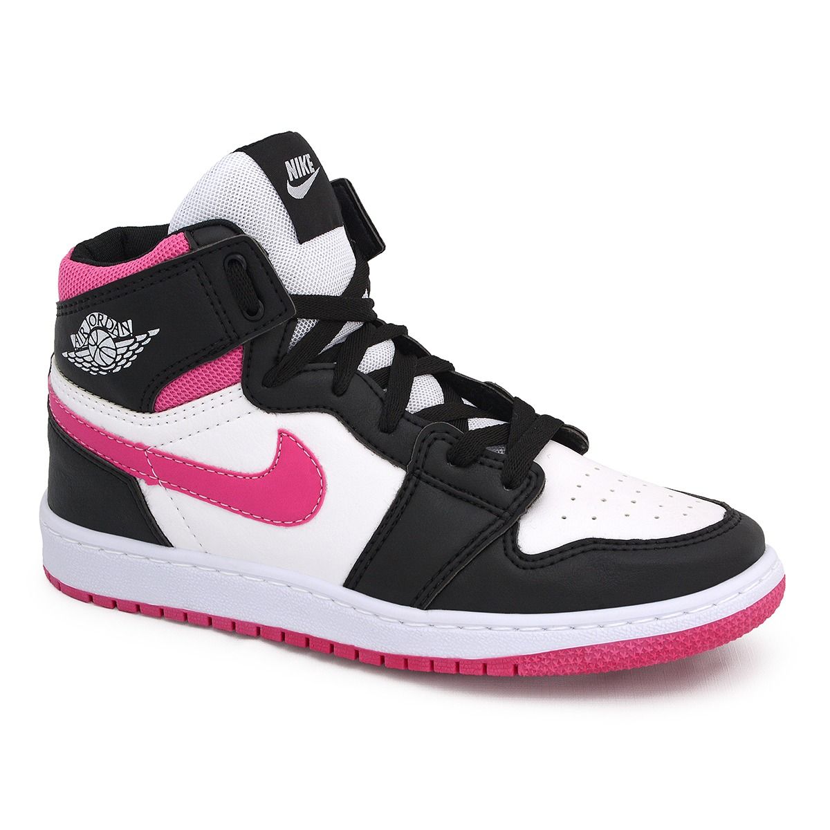 Tênis Bota Cano Alto Air Jordan 1 - Preto/pink - Super Promoção | Tênis ...