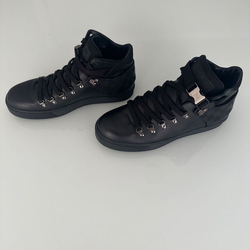 Sapato Mocassim Masculino Louis Vuitton Monte Carlo Couro Preto Tam 41 Br, Sapato Masculino Louis Vuitton Usado 89980044