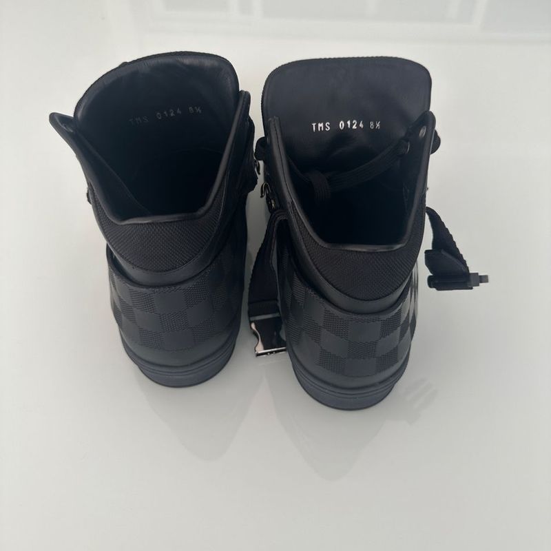 Sapato Mocassim Masculino Louis Vuitton Monte Carlo Couro Preto Tam 41 Br, Sapato Masculino Louis Vuitton Usado 89980044