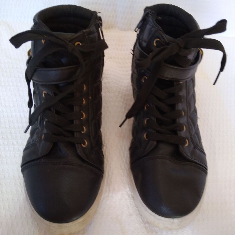 Tenis bota hot sale preto feminino