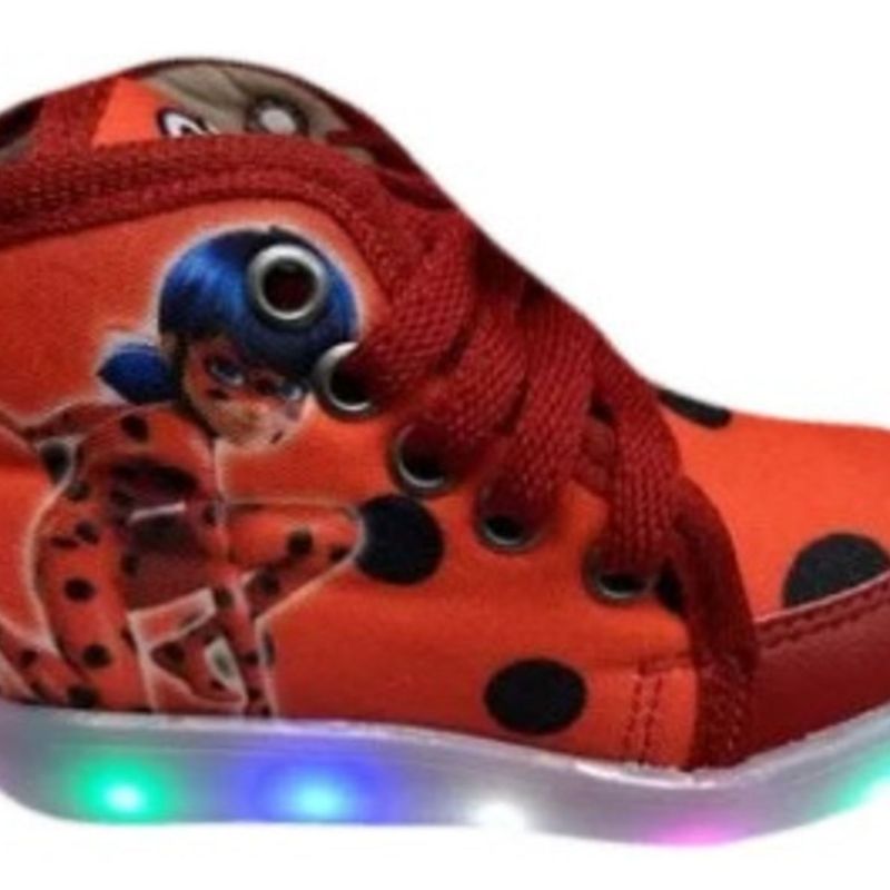 Tênis de store led da ladybug