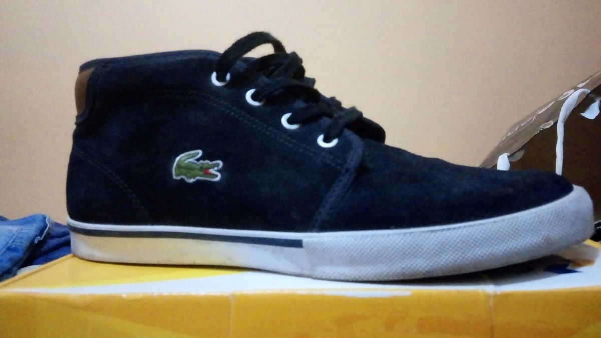 botinha lacoste masculina