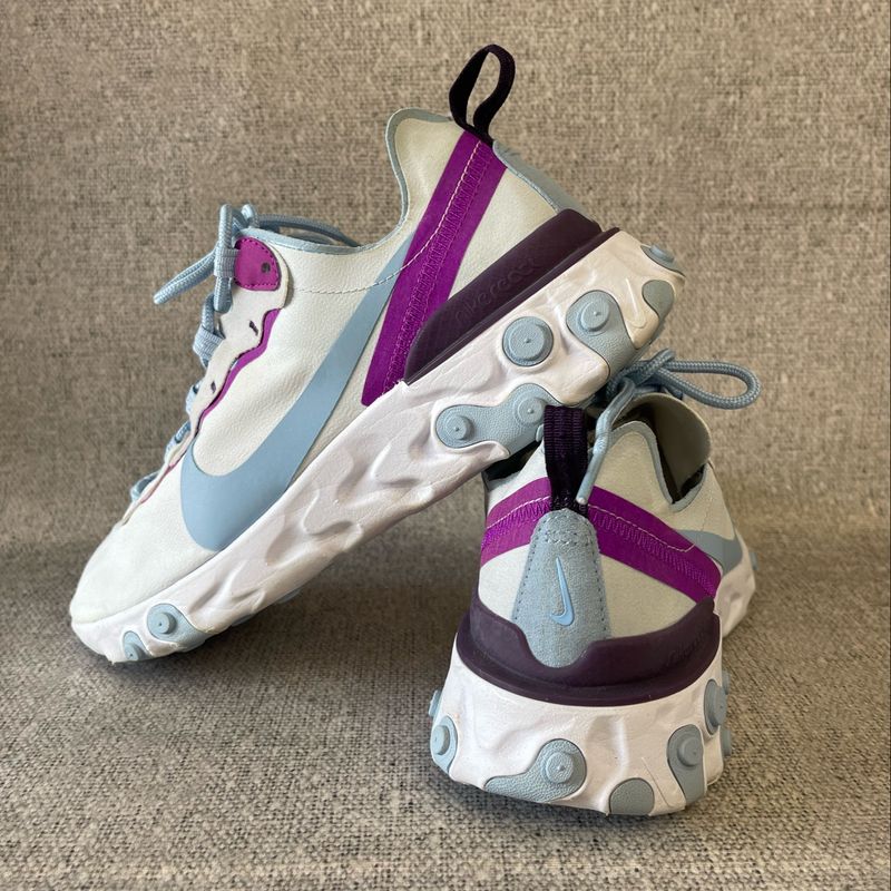 Nike react element store 55 women's purple