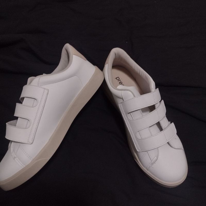 Tenis branco feminino store prego