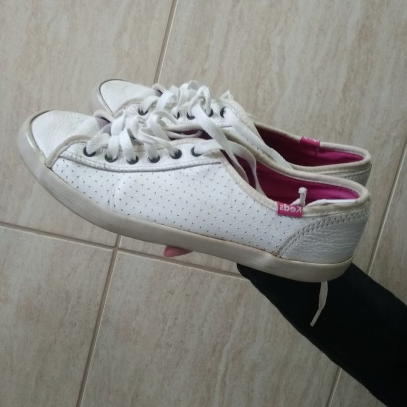 Keds branco 2024 de couro