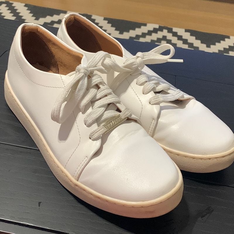 Tênis Branco de Couro Vizzano Tênis Feminino Vizzano Usado