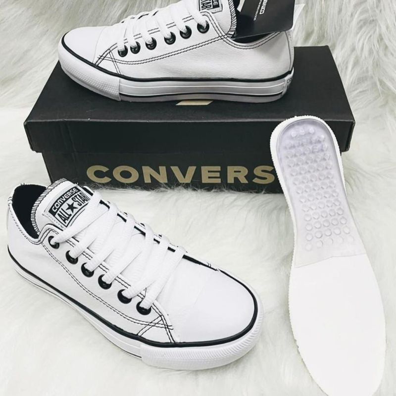 Tênis Converse All Star Couro Masculino Branco | Tênis Masculino Converse  Nunca Usado 45047258 | enjoei